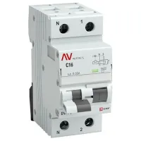 Дифавтомат EKF AVERES 1P+N 25А (C) 6кА 30мА (AC), rcbo6-1pn-25C-30-ac-av