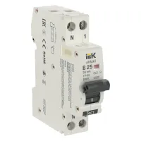 Дифавтомат IEK ARMAT 2P 25А (B) 6 кА, (A), AR-B06S-1N-B25A030