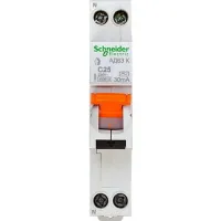 Дифавтомат Schneider Electric Домовой 2P 25А (C) 4.5кА 30мА (AC), 12524