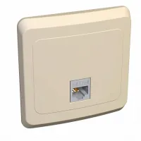 Розетка компьютерная RJ45 Cat.5 Schneider Electric ЭТЮД, кремовый, KOMC-001K