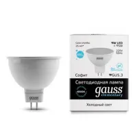 Лампа светодиодная Elementary MR16 GU5.3 9Вт 6500К Gauss 13539