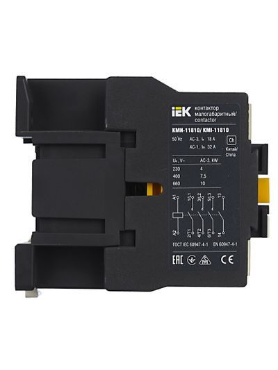 Контактор КМИ-11810 18А 24В/АС3 1NO IEK