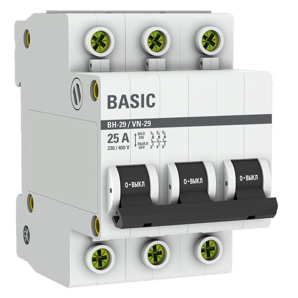 Выключатель нагрузки ВН-29 3P 25А BASIC