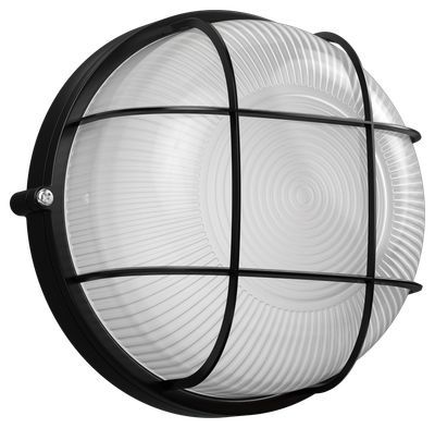 НПП1302 черный/круг с реш. 60Вт IP54  IEK