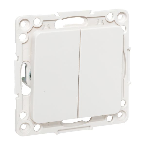 Стокгольм Механизм Выключателя 2-кл. проходного 10А винтовые клеммы белый EKF PROxima