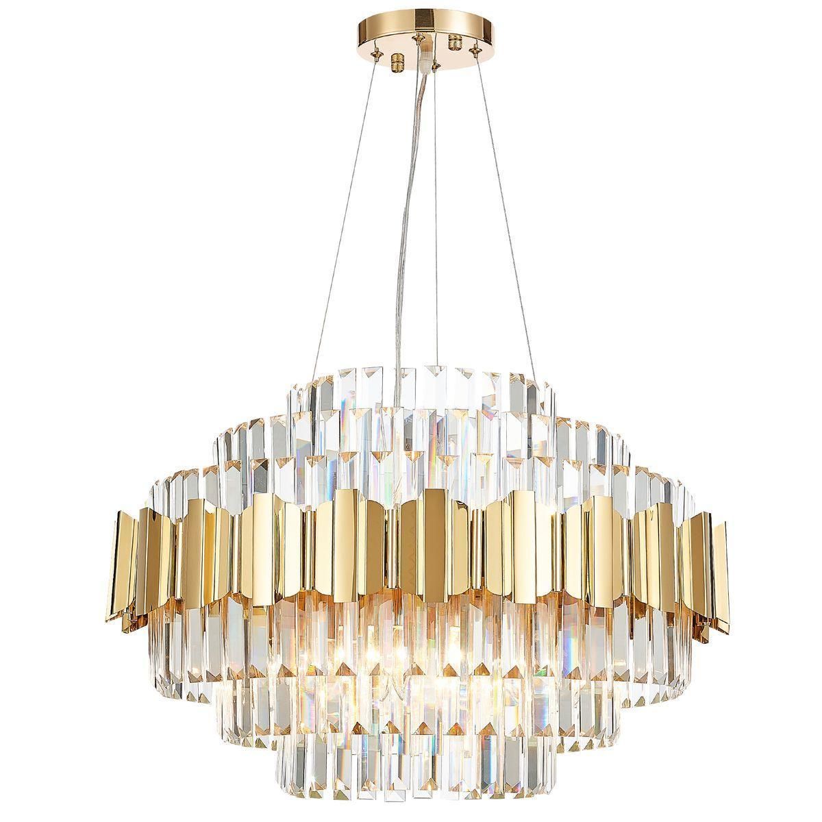 Подвесная люстра Natali Kovaltseva Ruby 81442/10C Gold