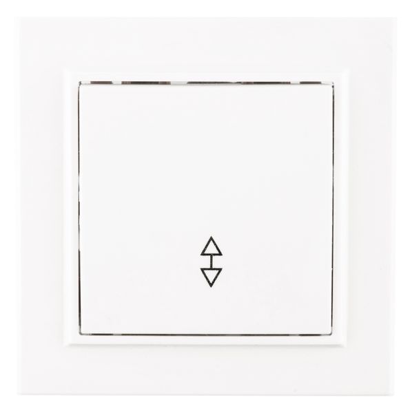 Минск Выключатель 1-клавишный СП проходной, 10А, белый EKF Basic