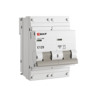 Выключатель автоматический модульный 2п C 125А 10кА ВА 47-100M электромагнит. расцеп. PROxima EKF mc