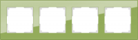 Werkel  Favorit Фисташк. Рамка 4-ая стекло WL01-Frame-04 a036590