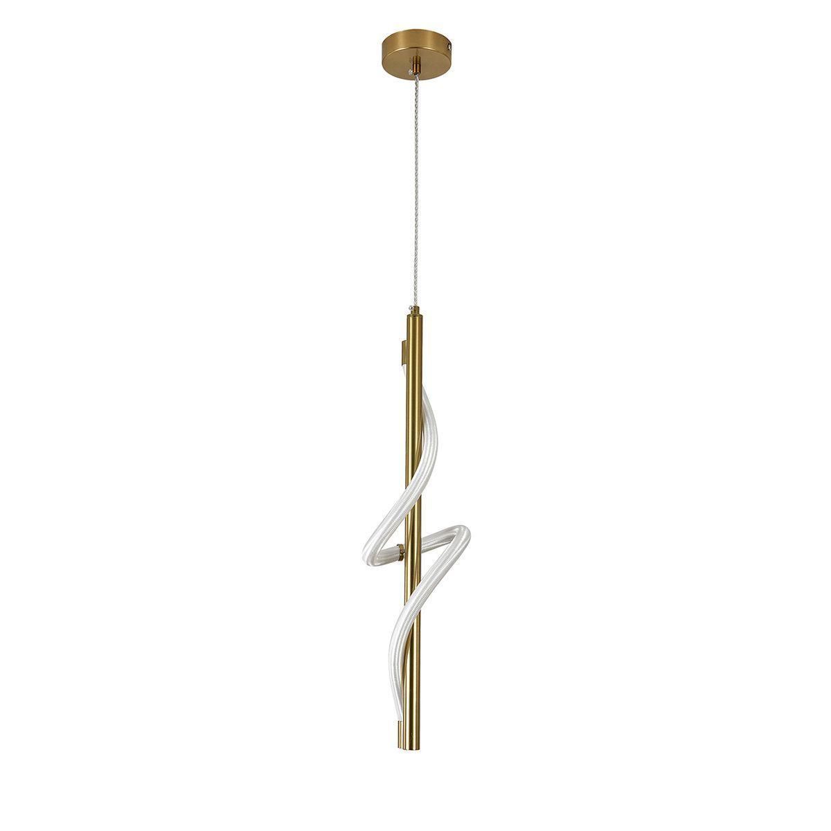 Подвесной светодиодный светильник Indigo Intreccio 14025/1P Brass V000144L