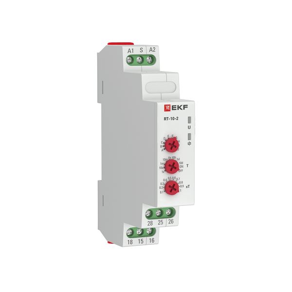 Реле времени (10 устанавл. функц.) RT-10 12-240В EKF PROxima