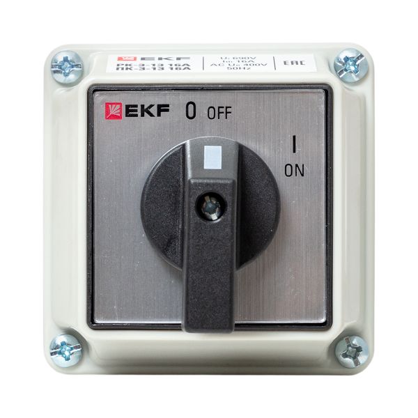 Переключатель кулачковый ПК-3-13 16А 3P "ВКЛ-ВЫКЛ" IP65 EKF PROxima