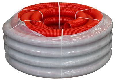 Труба гибкая двустенная д.110мм, с/з цвет красный IEK (кратно 50)