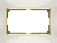 Werkel  Snabb Слон. Кость-Золото Рамка для 2-ой роз. WL03-Frame-01-DBL-ivory-GD a035259