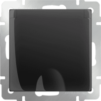 Werkel Черн. Матовый Роз. Мех-м влагозащ. с/з с защит. крышк. и шторк. WL08-SKGSC-01-IP44 a029865