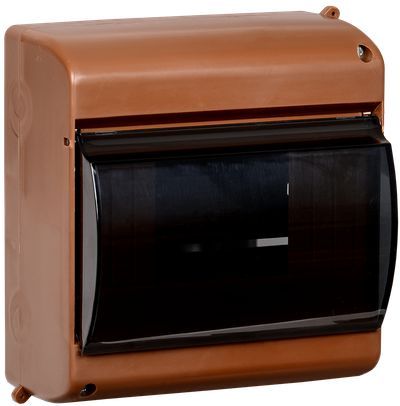 Бокс КМПн-02/6  для 6-х авт.выкл. с прозр.крышкой  Дуб  IEK MKP42-N-06-30-09-D