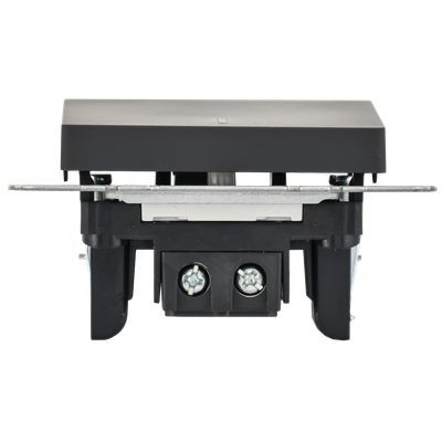 BRITE Выключатель 1-клавишный с индикацией 10А ВС10-1-1-БрГ графит IEK