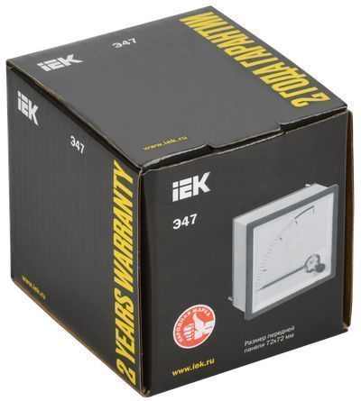 Амперметр Э47 75/5А класс точности 1,5 72х72мм IEK