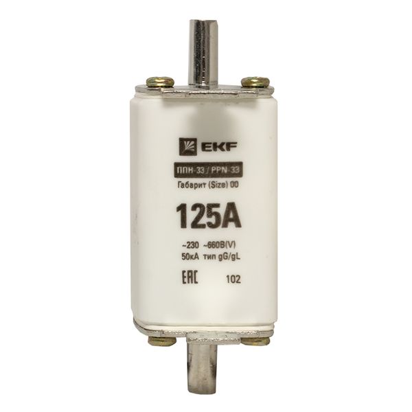 Плавкая вставка ППН-33 160/125А габарит 00 EKF