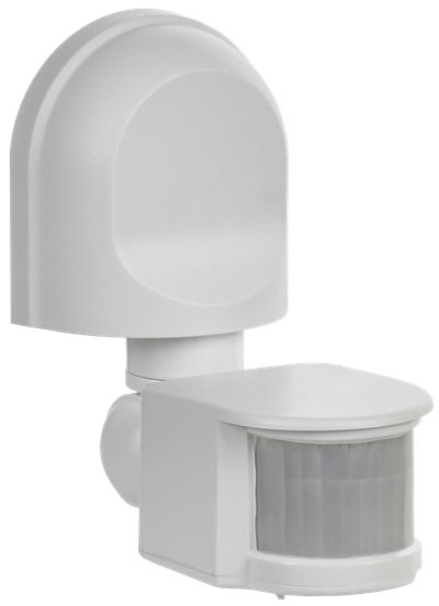 IEK Датчик движения ДД 008 белый, макс. нагрузка 1100Вт, угол обзора 180град., дальность 12м, IP44, 