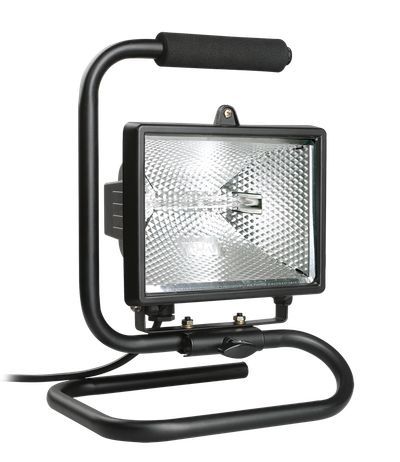 IEK ИО500П(переноска) галоген.черный IP54  