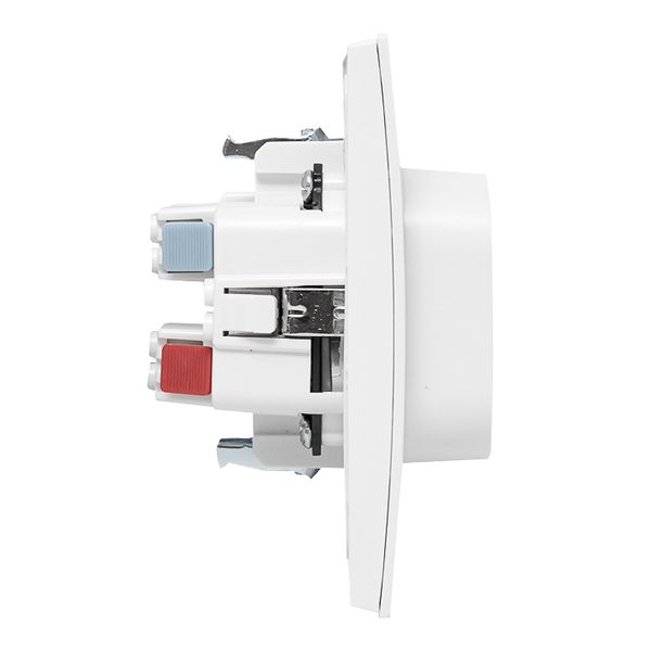 Стокгольм Розетка 2-местная с/з 16А автоматические клеммы белая с защ. штор. EKF PROxima