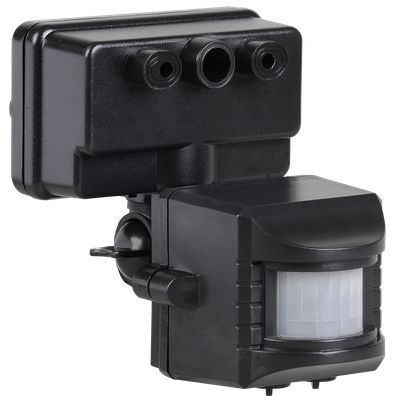 IEK Датчик движения ДД019(Ч)  1100Вт 120град.  12м.  IP44
