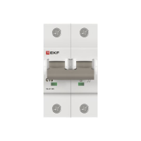 Выключатель автоматический 2п C 10А 15кА ВА 47-125 PROxima EKF mcb47125-2-10C