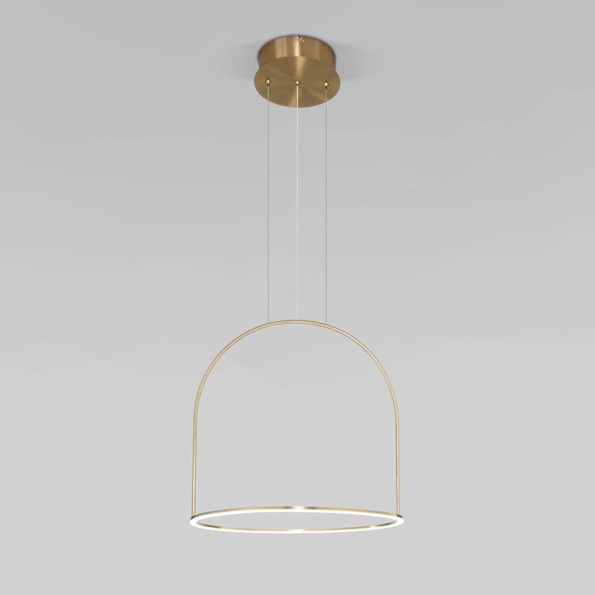 Подвесной светодиодный светильник Eurosvet Over 90322/1 латунь