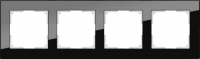 Werkel  Favorit Черн. Рамка 4-ая стекло WL01-Frame-04 a031800