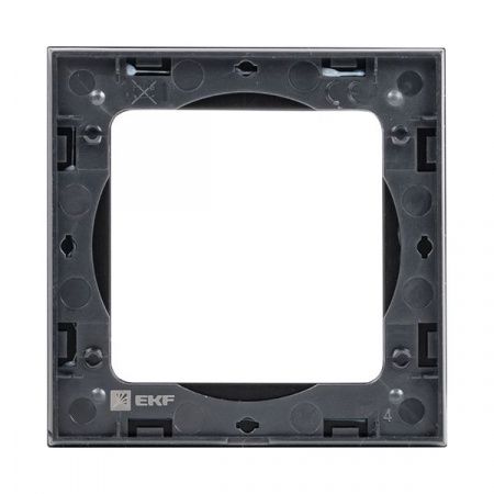 Стокгольм Рамка 1-местная металлическая черная EKF PROxima