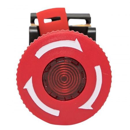 Кнопка ANE-22 поворотная c блокировкой и подсветкой NO+NC Грибок EKF PROxima