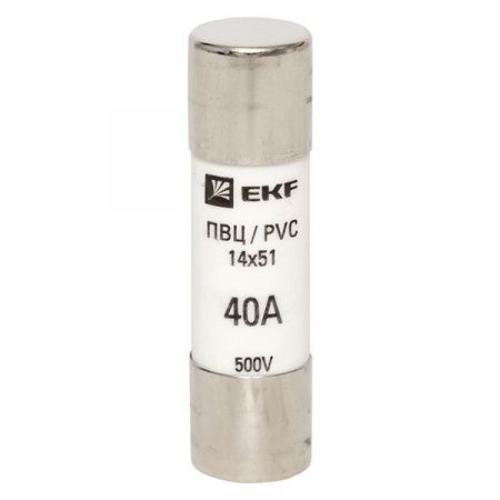 Плавкая вставка цилиндрическая ПВЦ (14x51) 40А EKF