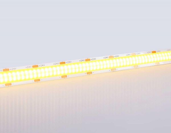 Светодиодная лента Ambrella Light GS4801 COB 616Led/19W m/ 24V IP20 3000K/ 5m*12mm*2mm (2 конт.) GS4801