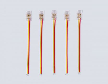 Соединитель гибкий односторонний AMBRELLA LIGHT ILLUMINATION COB CCT 12/24V для лент 8mm (3 конт.) (5шт. в комплекте) GS7406
