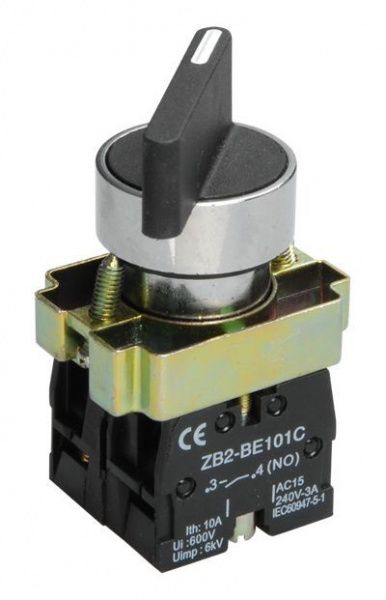 Переключатель LAY5-BJ25 2 положения "I-0" длинная ручка NO+NC IEK