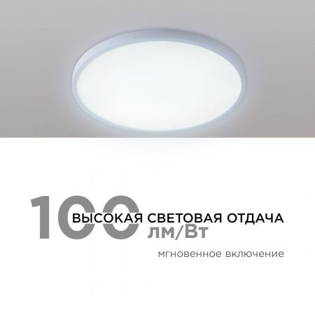 Настенно-потолочный светодиодный светильник Apeyron Spin 18-126