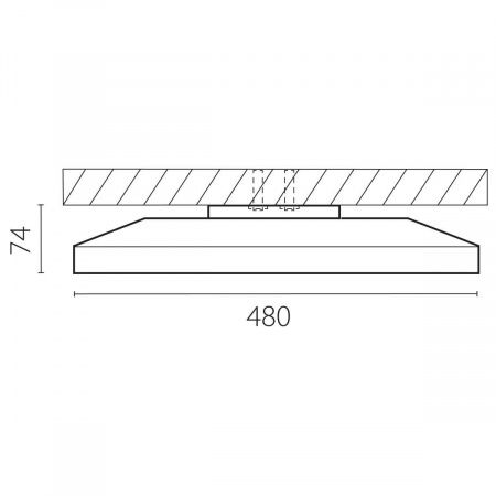 Светильник светодиодный настенно-потолочный Arco Eco Lightstar 225750