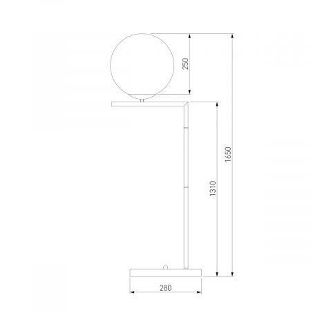 Торшер Eurosvet Frost 01083/1 латунь