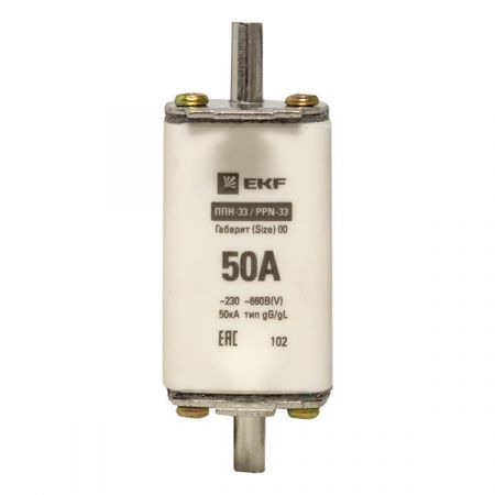 Плавкая вставка ППН-33 160/ 50А габарит 00 EKF