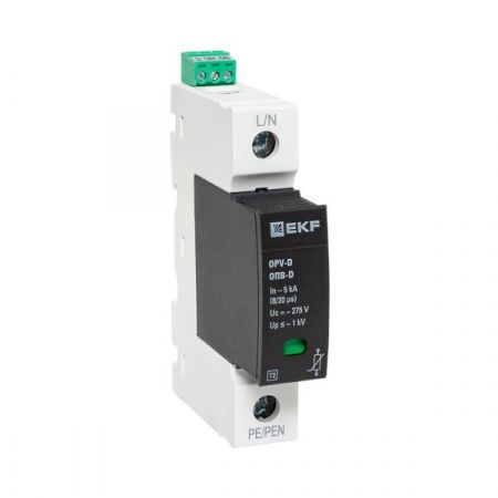 Ограничитель импульсных напряжений ОПВ-D/1P In 5кА 275В с сигн. EKF PROxima