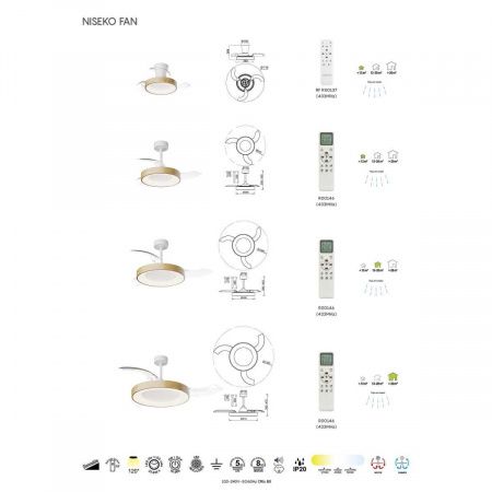 Люстра-вентилятор Mantra NISEKO FAN XS 9089