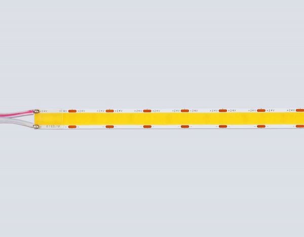 Светодиодная лента Ambrella Light GS4801 COB 616Led/19W m/ 24V IP20 3000K/ 5m*12mm*2mm (2 конт.) GS4801