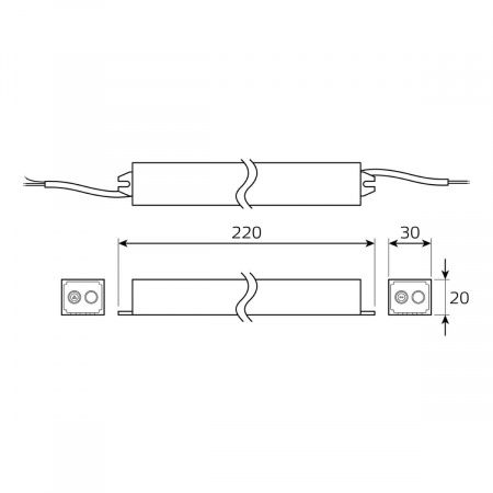 Блок питания Gauss 40W 12V IP67 BT522