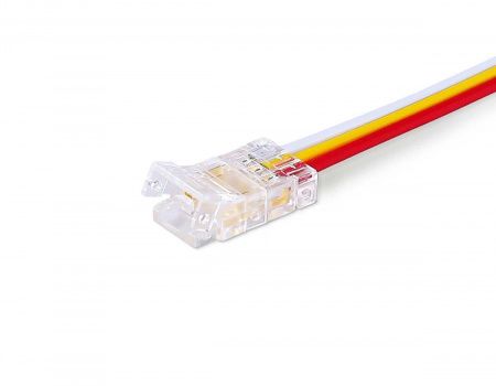 Соединитель гибкий односторонний AMBRELLA LIGHT ILLUMINATION COB CCT 12/24V для лент 8mm (3 конт.) (5шт. в комплекте) GS7406