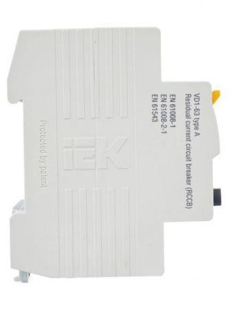 Выключатель дифференциальный (УЗО) ВД1-63 2Р 25А 30мА тип А IEK