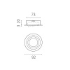 Светильник встраиваемый MR16/GU10 max 1x12Вт Singo Base Lightstar 011610
