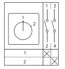 Переключатель кулачковый ПК-1-31 10А 1P "1-2" EKF PROxima