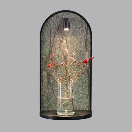 Настенный светодиодный светильник-полка Odeon Light Giardino Hightech 7176/3WL